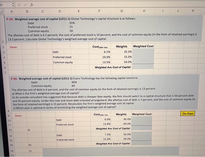 Weighted Average Cost of Capital