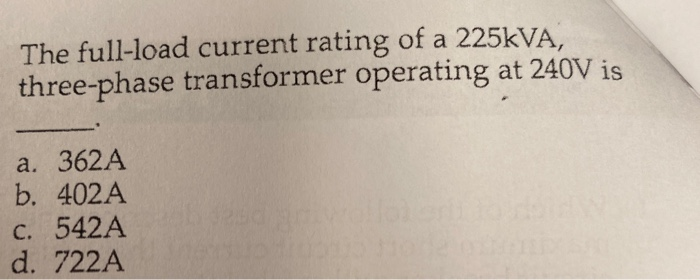 What is the difference between a full load current and a rated