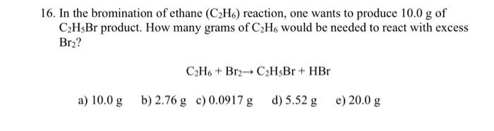 Phản ứng C2H6+Br2: Điều kiện, cơ chế và ứng dụng trong hóa học