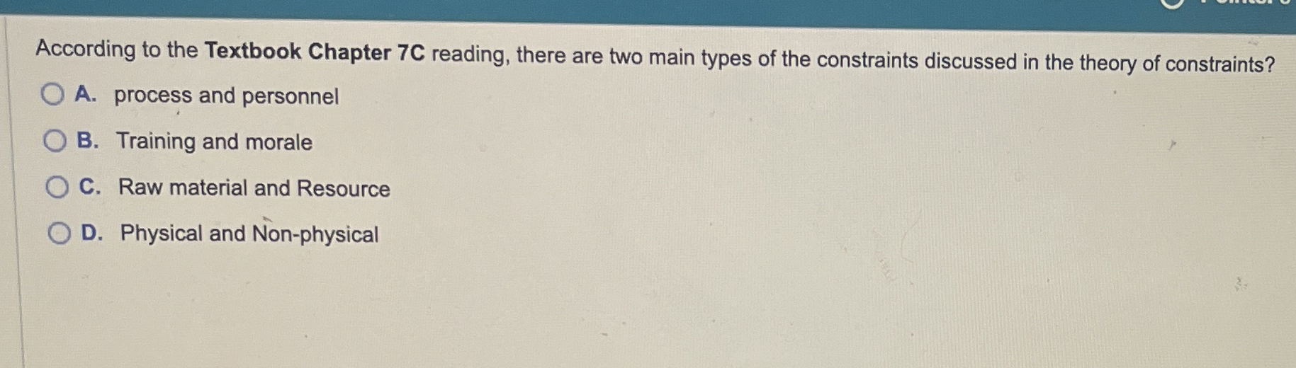 Solved According to the Textbook Chapter 7C reading, there | Chegg.com