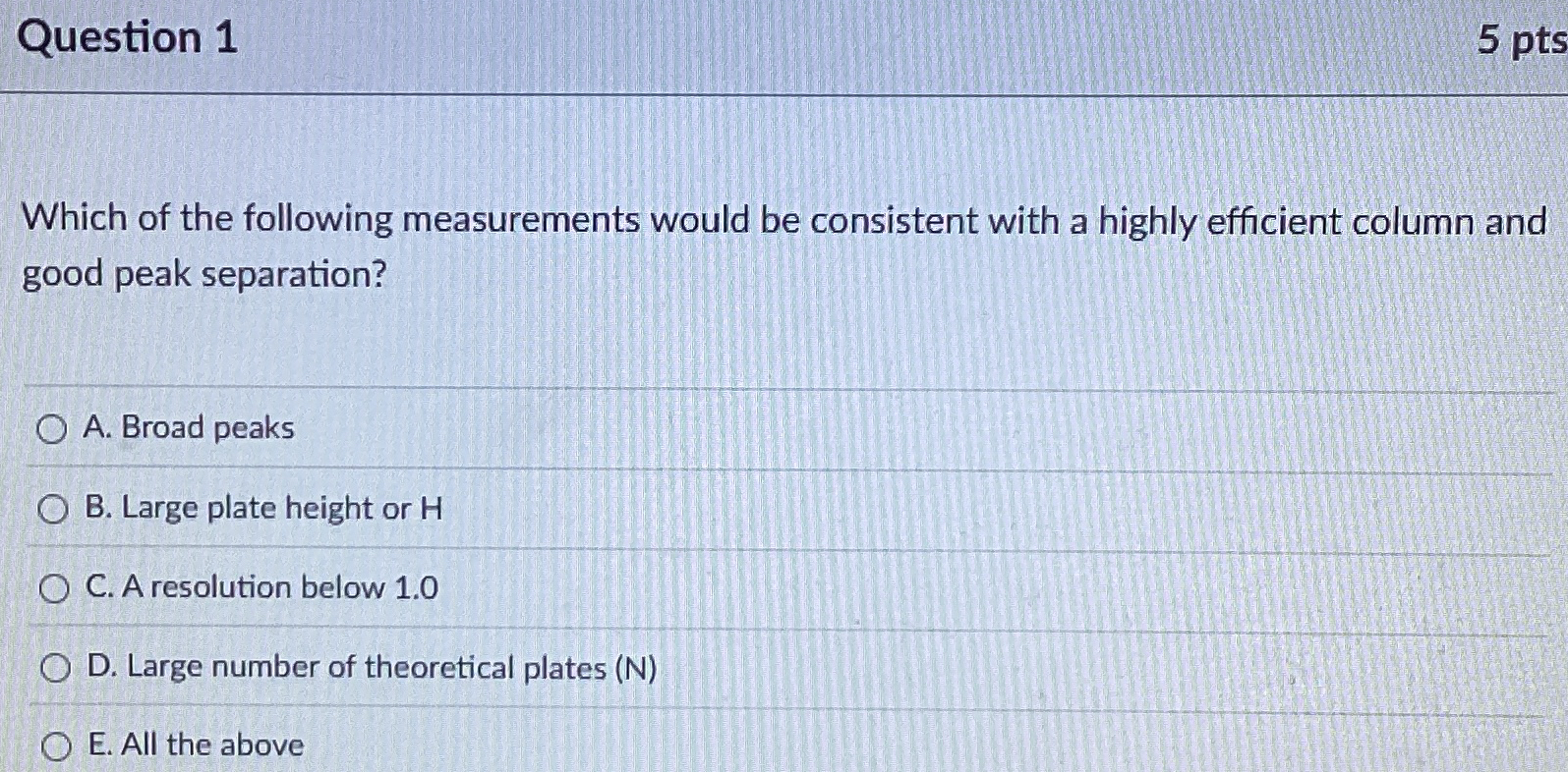 Solved Question 15 ﻿ptsWhich of the following measurements | Chegg.com