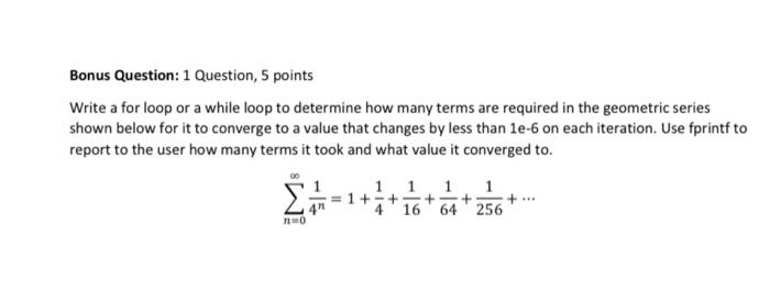 Solved question must be done in a while loop in MATLAB | Chegg.com
