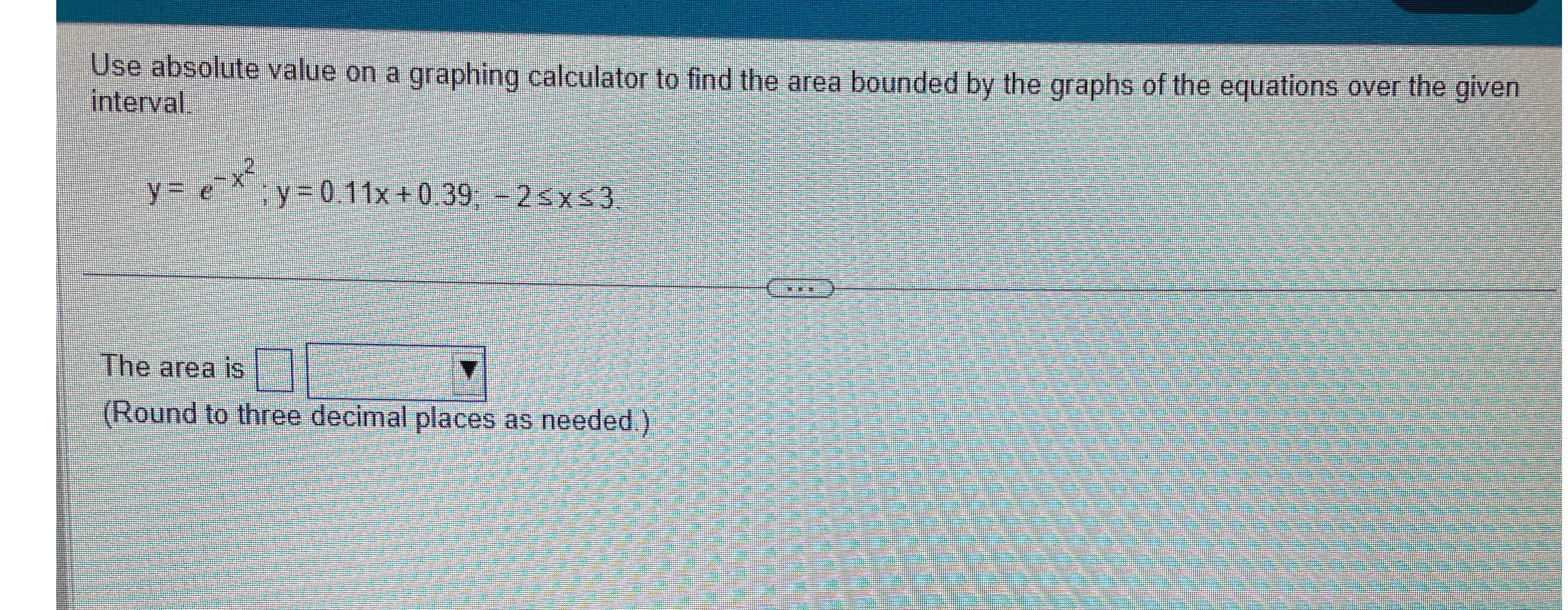Solved Use absolute value on a graphing calculator to find