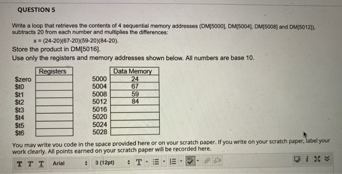 Solved Questions Write A Loop That Retrieves The Contents Chegg Com