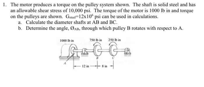 pulley system calculations