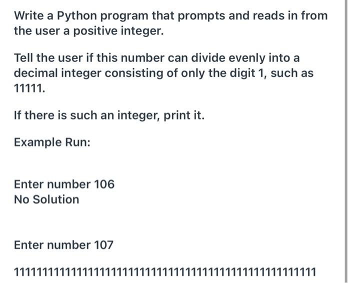 Solved Write a Python program that prompts and reads in from | Chegg.com