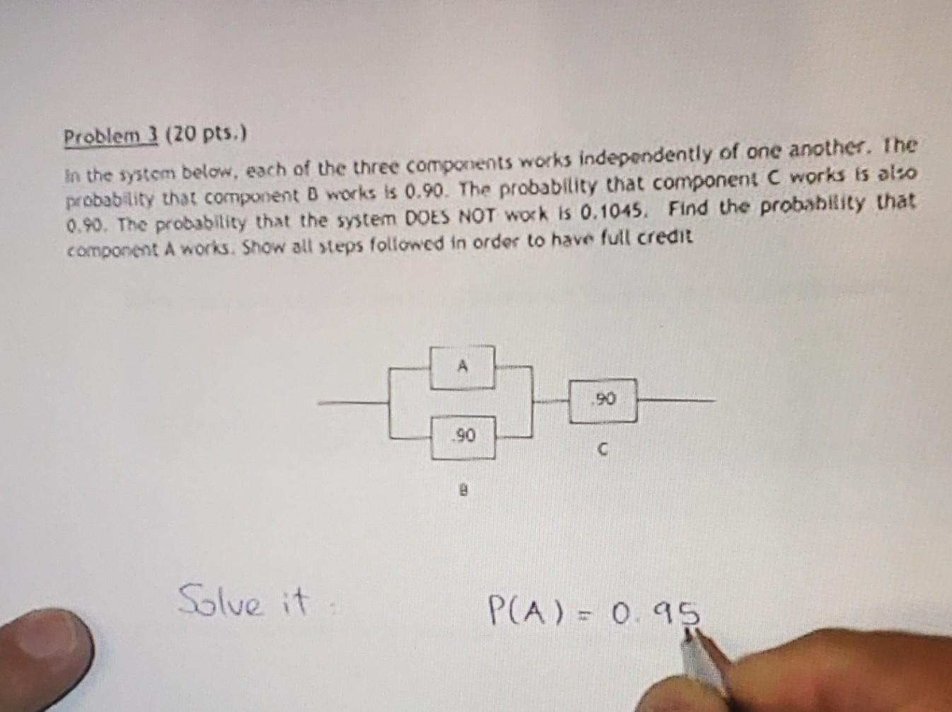 Solved Problem 3 (20 pts.) In the system below, each of the | Chegg.com