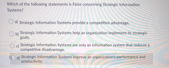 Which Statement Is Incorrect Regarding Hybrid Organizations Solved Which of the following statements is False concerning | Chegg.com