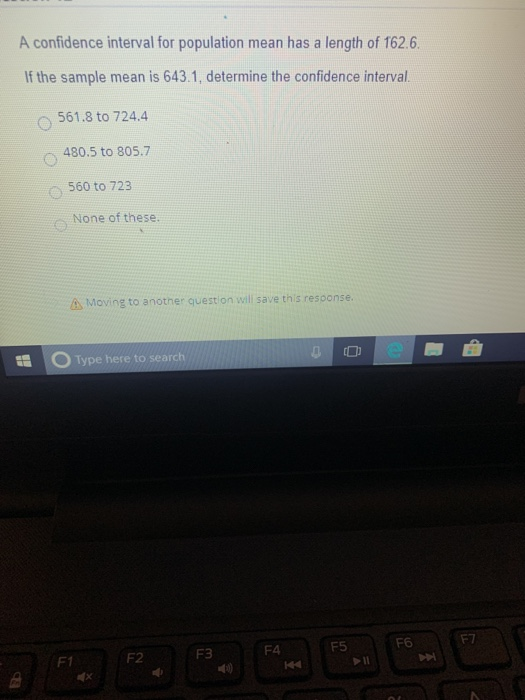 Solved A confidence interval for population mean has a | Chegg.com