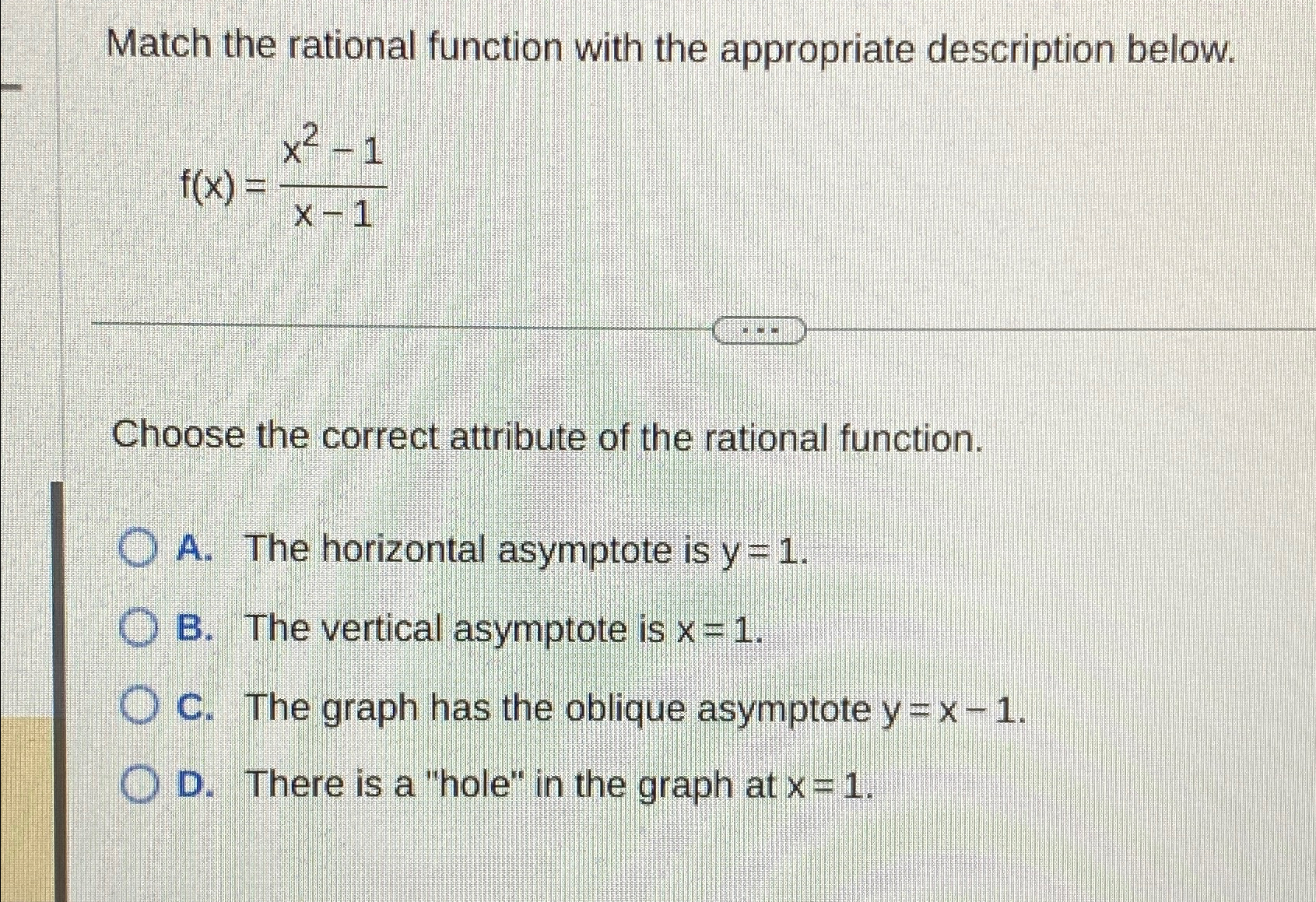 Solved Match the rational function with the appropriate | Chegg.com