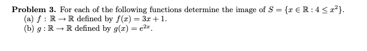 Solved Problem 3. ﻿For each of the following functions | Chegg.com
