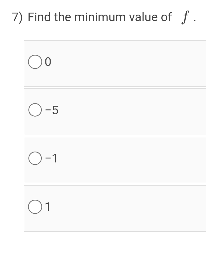 find-the-minimum-value-of-f-0-5-11-chegg