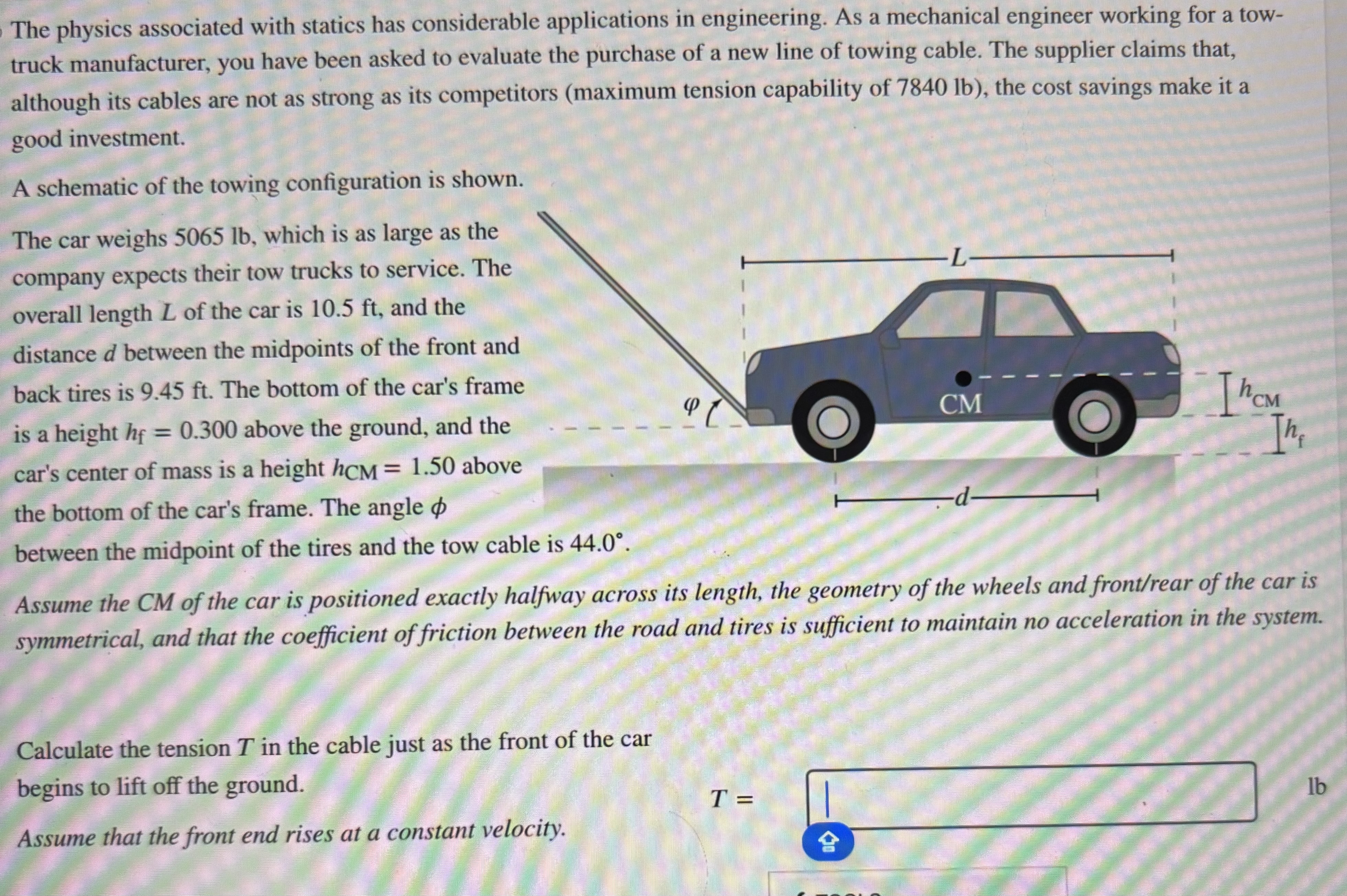 Solved Help me solve thisThe physics associated with statics | Chegg.com