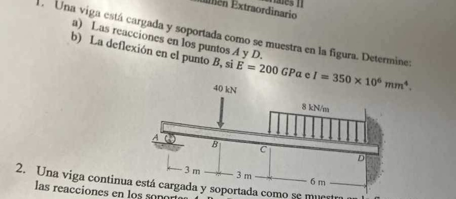 Solved Una Viga Esta Cargada Y Soportada Como Se Muestra En | Chegg.com