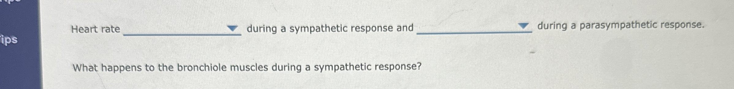 Solved Heart rate ﻿during a sympathetic response and | Chegg.com