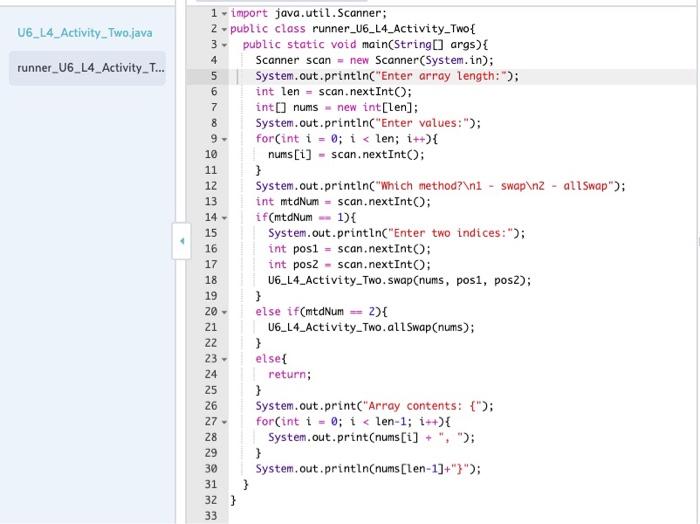 Solved Instructions Write two public static methods in the | Chegg.com