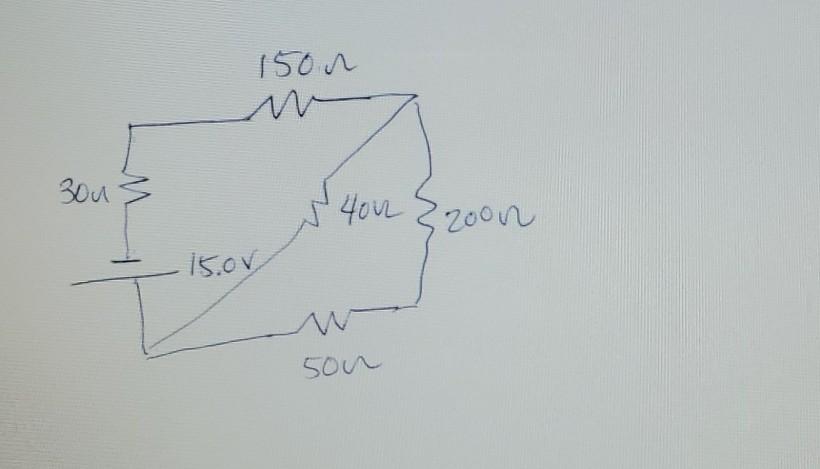 Solved find the current through the 50 ohm resistor in the | Chegg.com