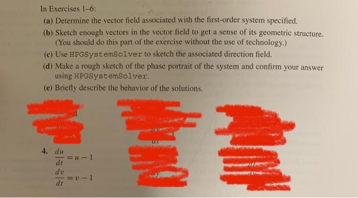 Solved In Exercises 1-6: (a) Determine the vector field | Chegg.com