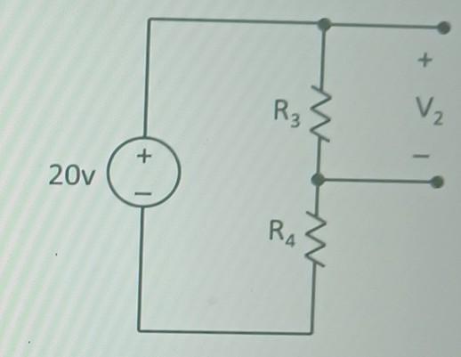 Solved Use voltage division to determine the missing values | Chegg.com