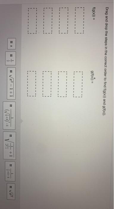Solved Drag and drop the steps in the correct order to find. | Chegg.com