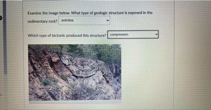 Solved Examine the image below. What type of geologic | Chegg.com