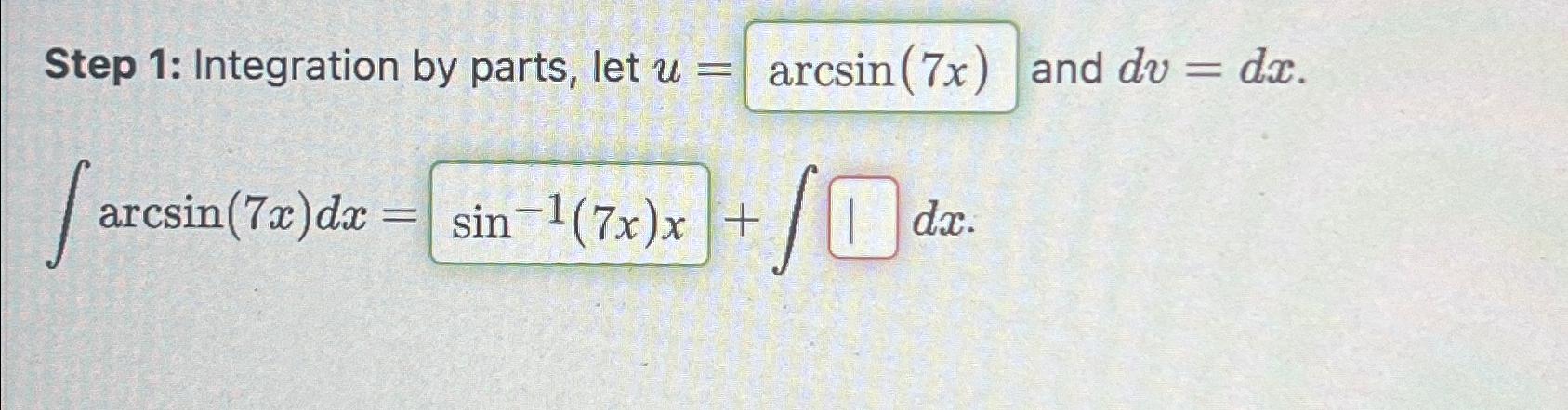 integration of (arcsin x) dx