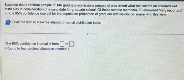 Solved Suppose that a random sample of 146 | Chegg.com