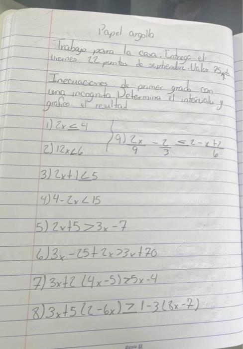 1) \( 2 x \leq 4 \) 2) \( 12 x<6 \)\( \quad \) 9) \( \frac{2 x}{9}-\frac{2}{3} \leq 2-\frac{x+2}{6} \) 2) \( 12 x<6 \) 3) \(