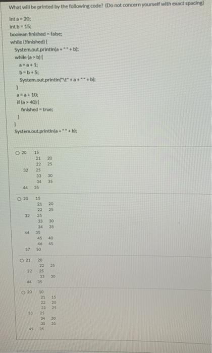 Solved What will be printed by the following code? (Do not | Chegg.com