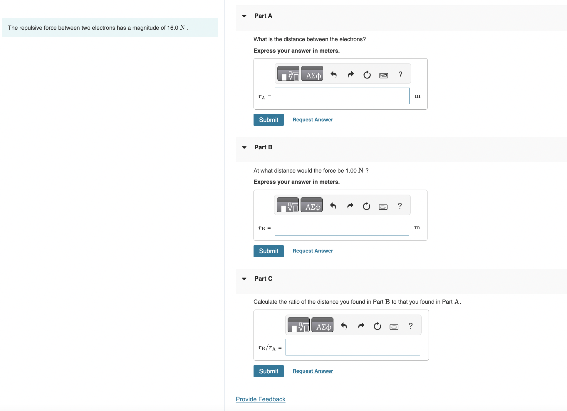 Solved Part AWhat is ﻿the distance between the | Chegg.com
