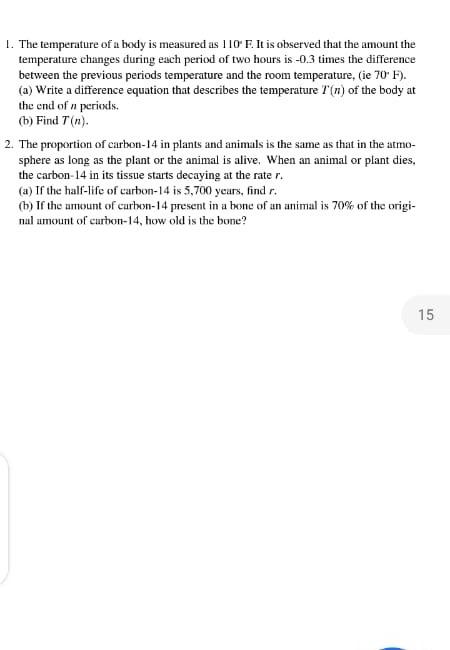 Solved 1. The temperature of a body is measured as 110 E. It | Chegg.com