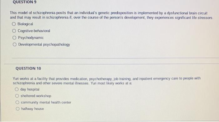 research on the genetic predisposition toward schizophrenia indicates that