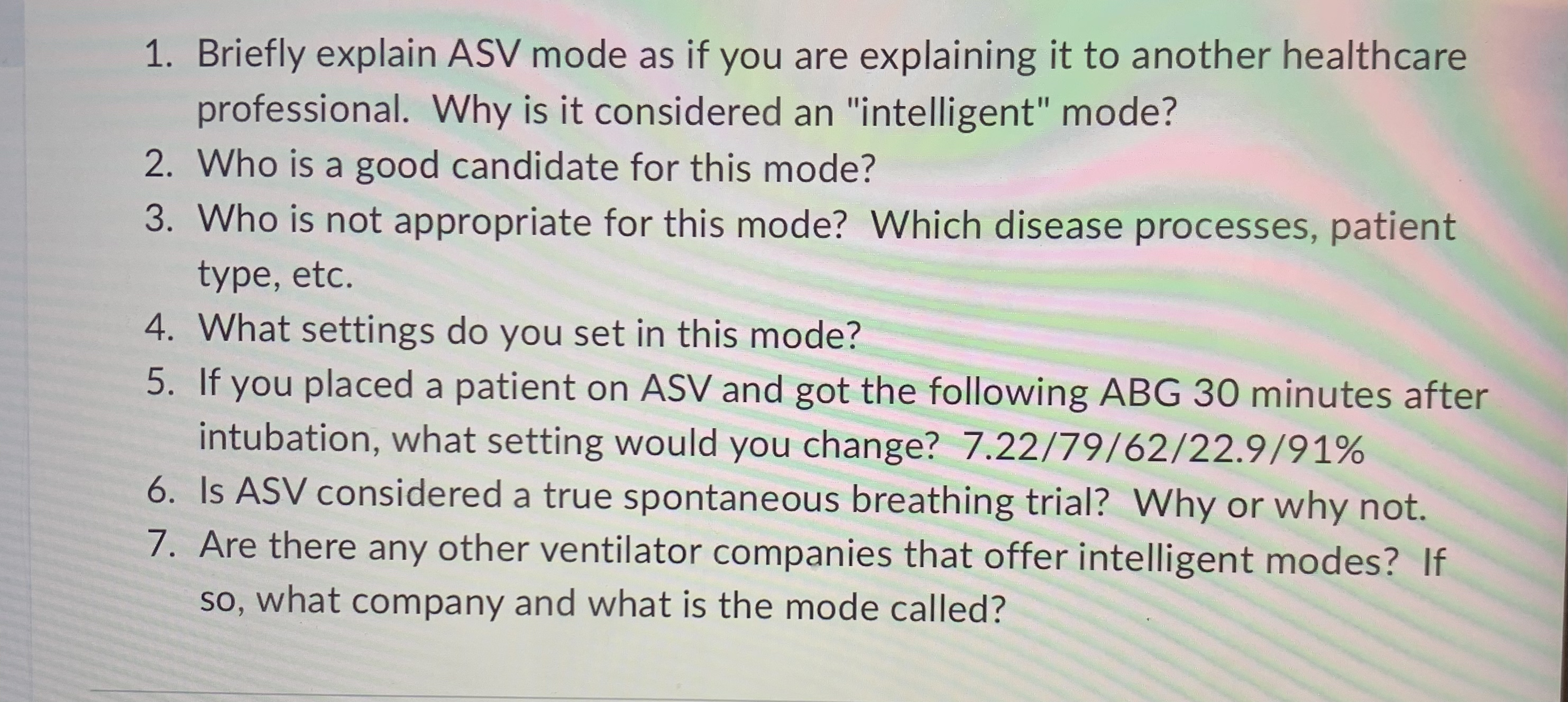 Briefly explain ASV mode as if you are explaining it | Chegg.com