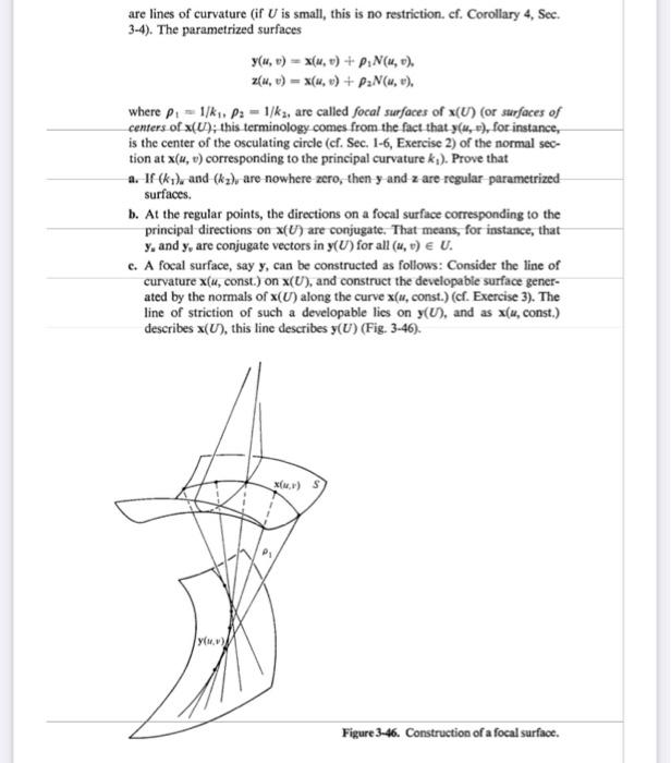 9. (Focal Surfaces.) Let S be a regular surface | Chegg.com