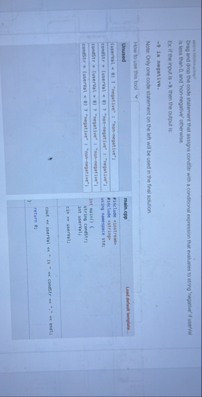 Solved Wish SWWSA propt?Drag and drop the code statement | Chegg.com