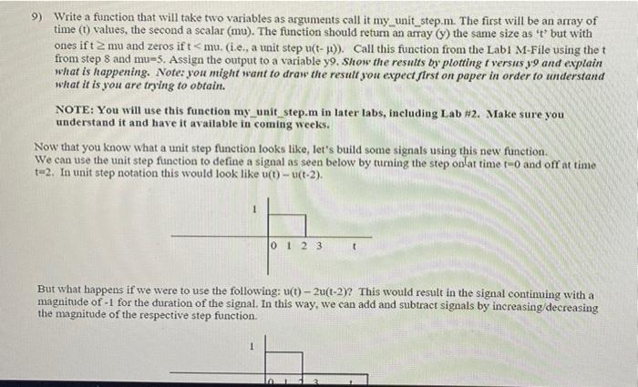 Solved PLEASE USE THE FUNCTION COMMAND. The Step for | Chegg.com