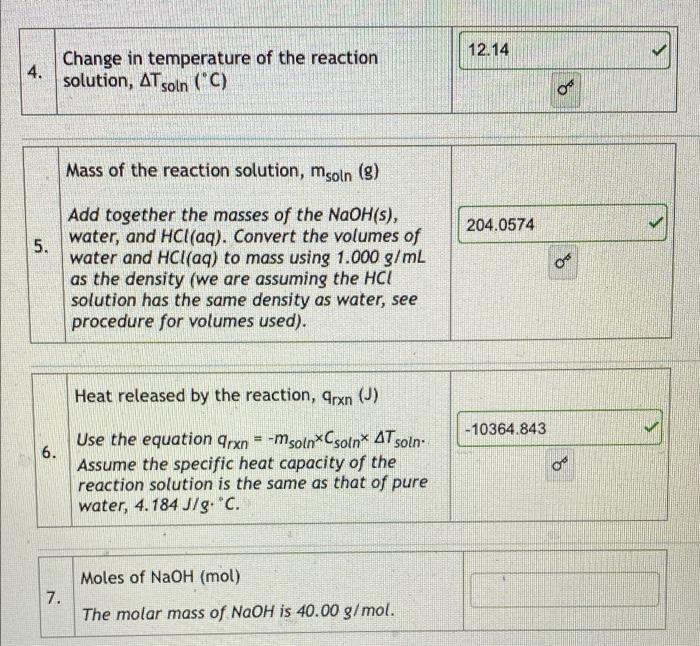 Solved 1) how do i find the moles of NaOH (mol) molar mass | Chegg.com