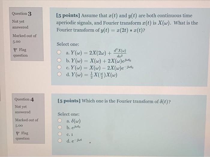 Solved Question 3 Not Yet Answered 5 Points Assume That Chegg Com