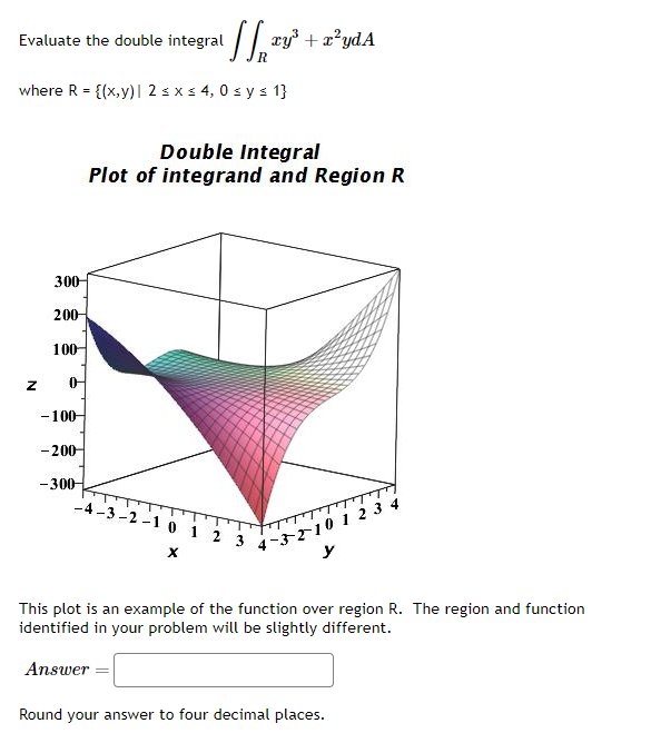 Solved Evaluate the double integral ∬Rxy3+x2ydAwhere | Chegg.com