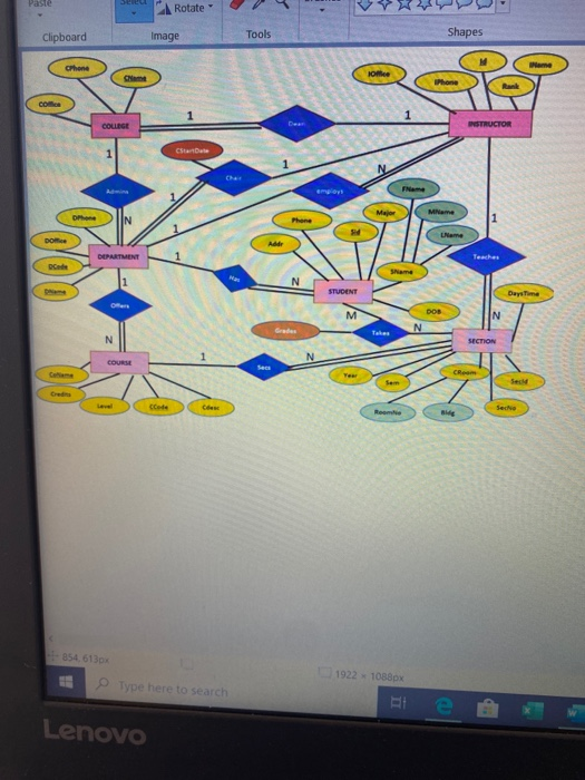 Solved Problem 1 (40 points) The figure below shows an ER | Chegg.com