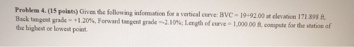 Solved Problem 4. (15 points) Given the following | Chegg.com