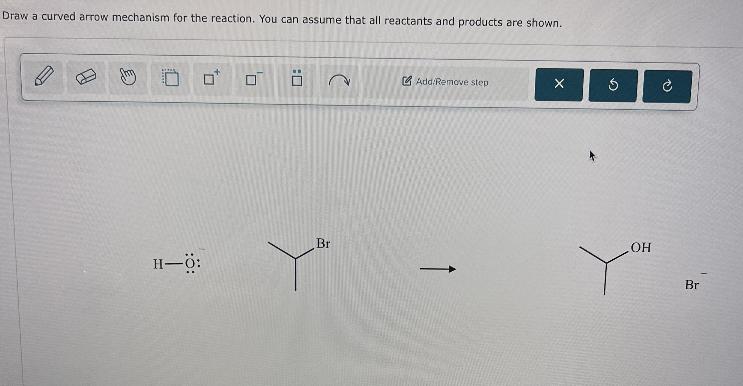 Solved Draw a curved arrow mechanism for the reaction. You | Chegg.com