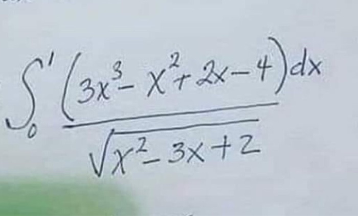 Solved S 3x ² X 2x 4 Dx √x² 3x2 8378