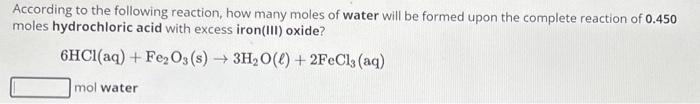 how to find moles of an element in a reaction