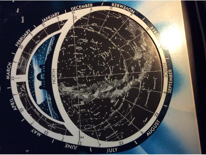5. Rotate the planisphere so that 'MORTH' appears at | Chegg.com