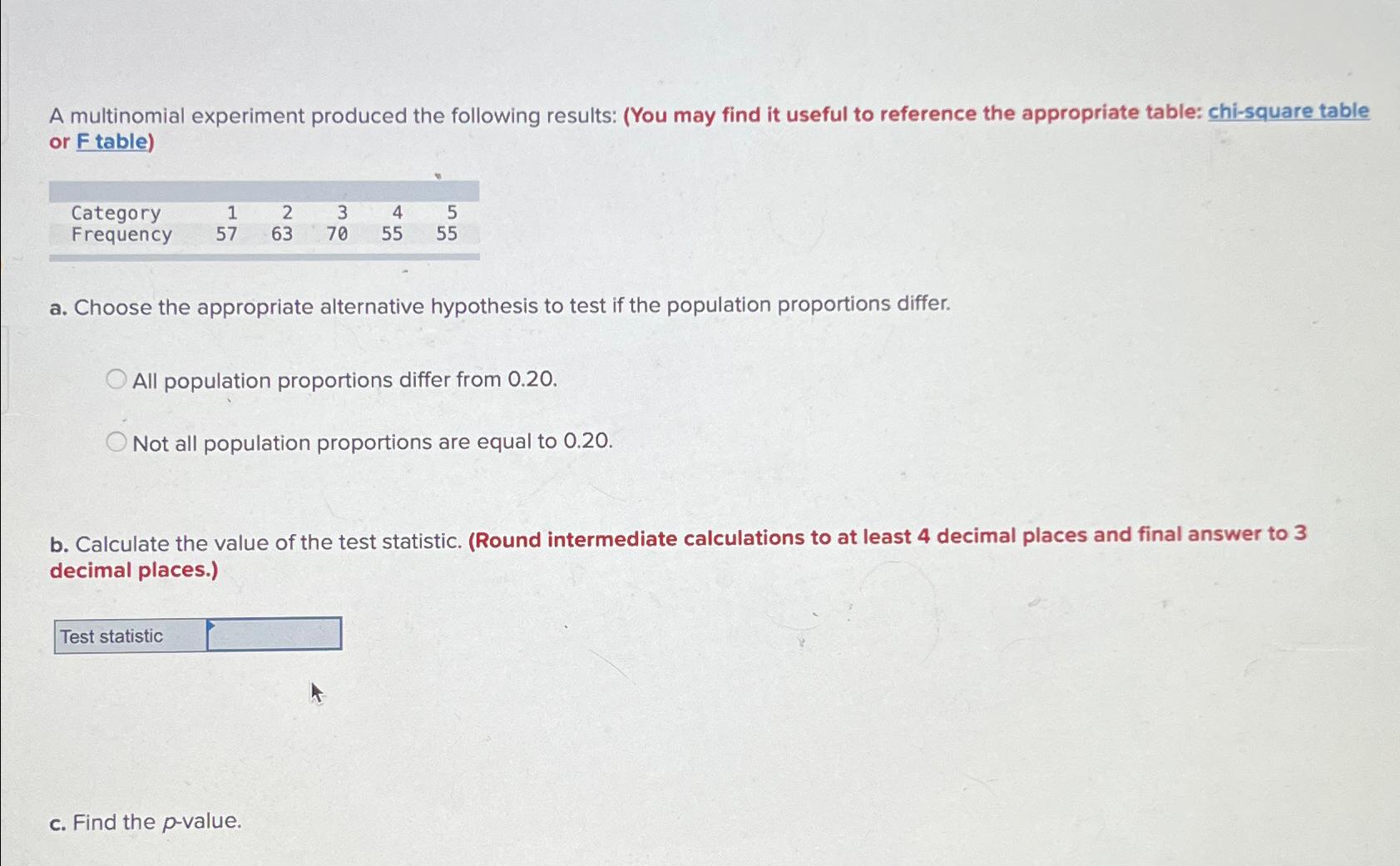 multinomial experiment requirements