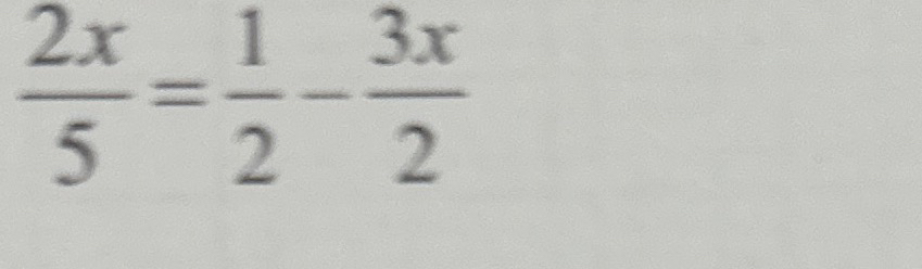 Solved 2x5=12-3x2 ﻿solve for x | Chegg.com