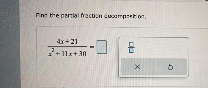 Solved Set up the form for the partial fraction | Chegg.com