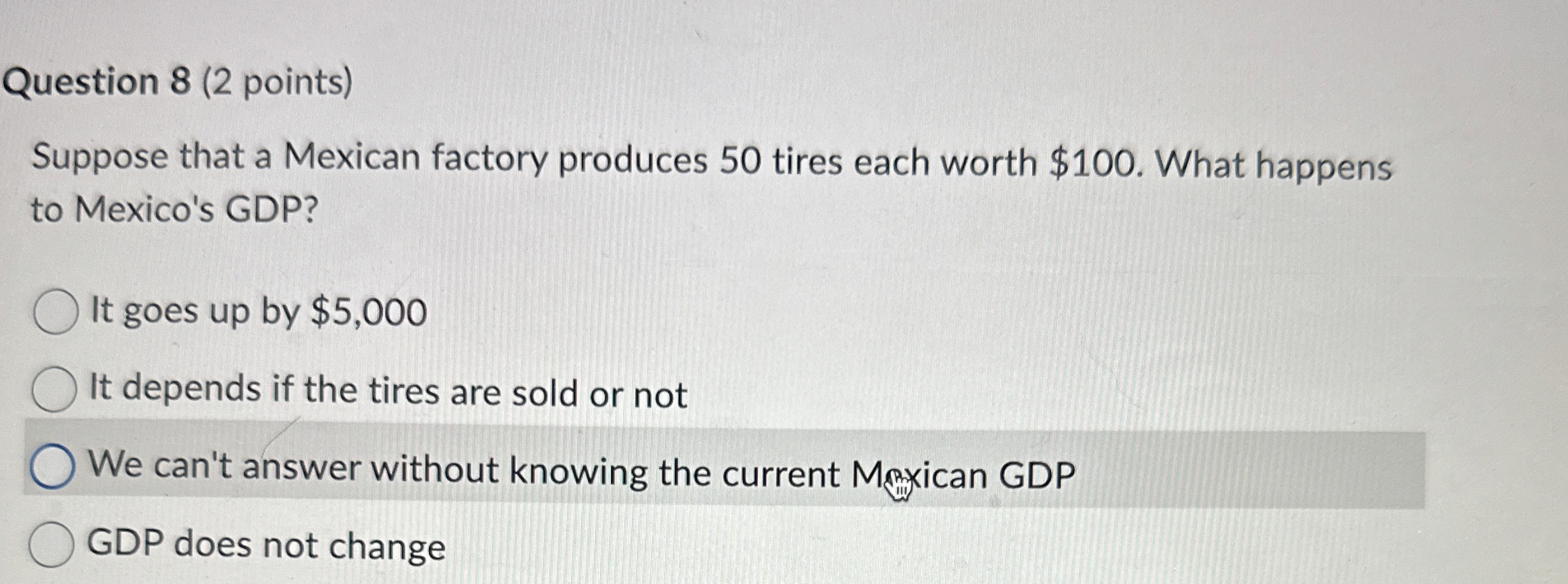 Solved Question Points Suppose That A Mexican Factory Chegg Com