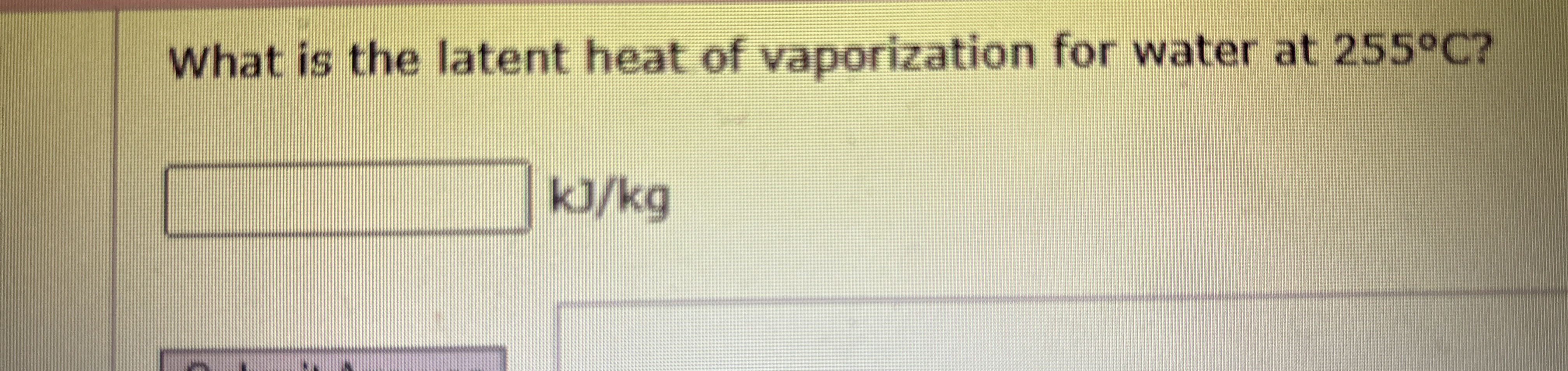 Solved What is the latent heat of vaporization for water at